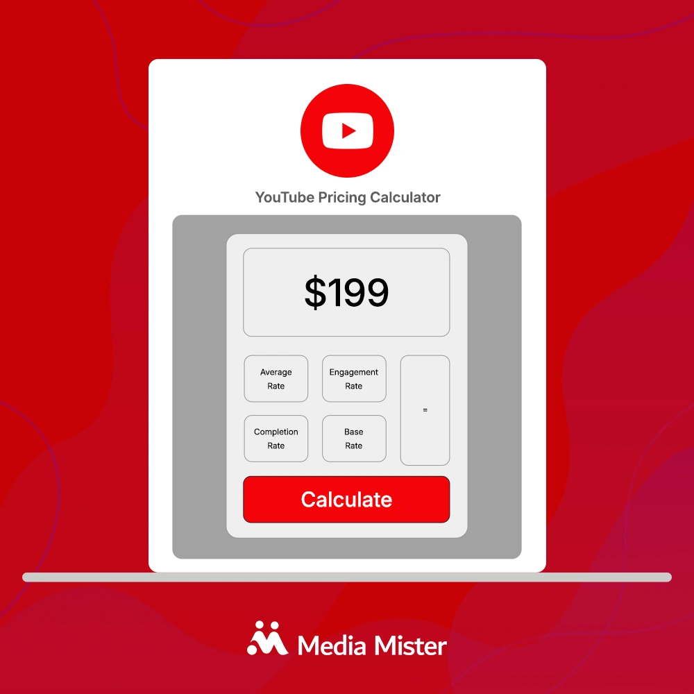 youtube influencer pricing calculator